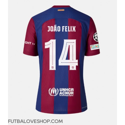 Dres Barcelona Joao Felix #14 Domáci 2023-24 Krátky Rukáv